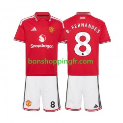 Maillot Domicile Manchester United Bruno Fernandes 8 2026-2027 Manches Courtes Jeune Enfant(+shorts)