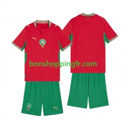 Maillot Domicile Maroc 2026 Manches Courtes Jeune Enfant(+shorts)