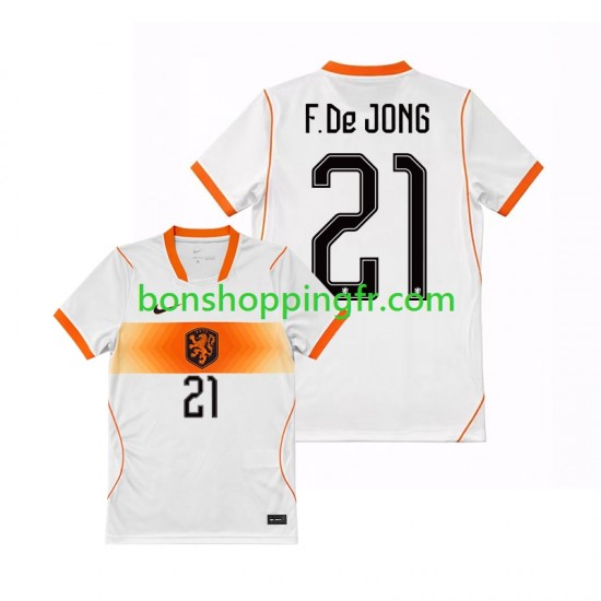 Maillot Extérieur Pays-Bas Frenkie de Jong 21 World Cup 2026 Manches Courtes Homme