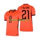 Maillot Domicile Pays-Bas Frenkie de Jong 21 World Cup 2026 Manches Courtes Homme