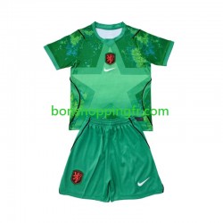 Maillot 3ème Pays-Bas Gardien World Cup 2026 Manches Courtes Jeune Enfant(+shorts)