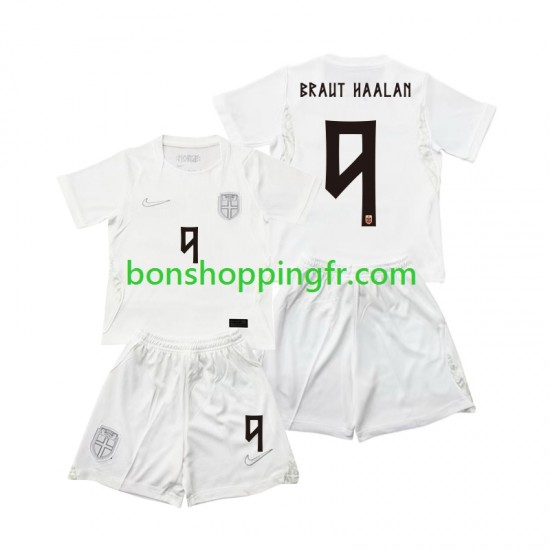 Maillot 3ème Norvège Braut Haaland 9 World Cup 2026 Manches Courtes Jeune Enfant(+shorts)