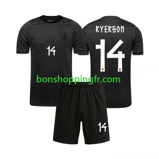 Maillot Extérieur Norvège Julian Ryerson 14 World Cup 2026 Manches Courtes Jeune Enfant(+shorts)