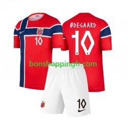 Maillot Domicile Norvège Martin Odegaard 10 World Cup 2026 Manches Courtes Jeune Enfant(+shorts)