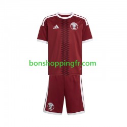 Maillot Domicile Qatar 2026 Manches Courtes Jeune Enfant(+shorts)