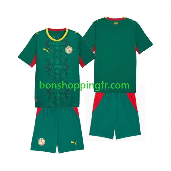 Maillot Extérieur Sénégal 2026 2027 Manches Courtes Jeune Enfant(+shorts)
