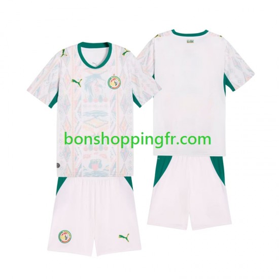 Maillot Domicile Sénégal 2026 2027 Manches Courtes Jeune Enfant(+shorts)