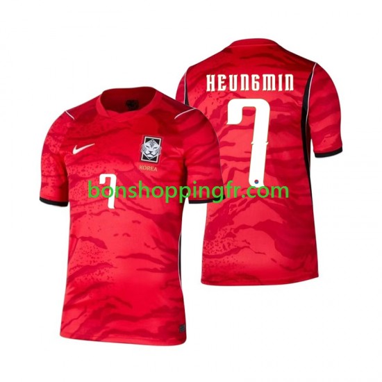 Maillot Domicile Corée du Sud Son Heung-min 7 World Cup 2026 Manches Courtes Homme