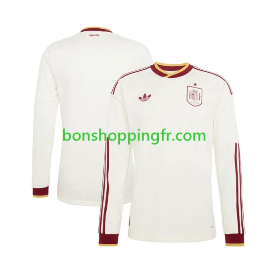 Maillot Extérieur Espagne World Cup 2026 Manches Longues Homme