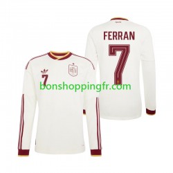 Maillot Extérieur Espagne Ferran Torres 7 World Cup 2026 Manches Longues Homme