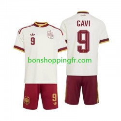 Maillot Extérieur Espagne Gavi 9 World Cup 2026 Manches Courtes Jeune Enfant(+shorts)