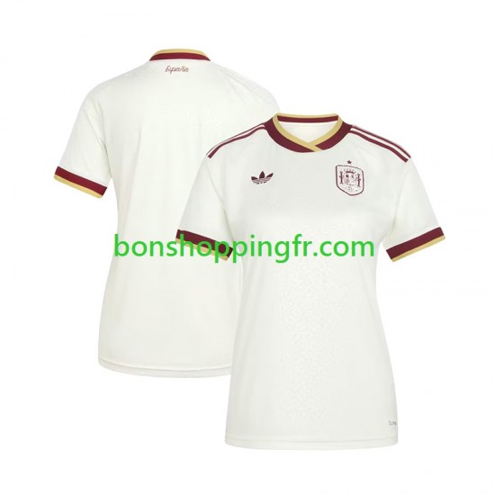 Maillot Extérieur Espagne World Cup 2026 Manches Courtes Femme