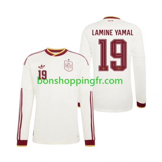 Maillot Extérieur Espagne Lamine Yamal 19 World Cup 2026 Manches Longues Homme