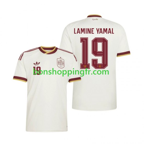 Maillot Extérieur Espagne Lamine Yamal 19 World Cup 2026 Manches Courtes Homme