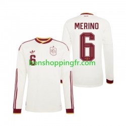 Maillot Extérieur Espagne Mikel Merino 6 World Cup 2026 Manches Longues Homme