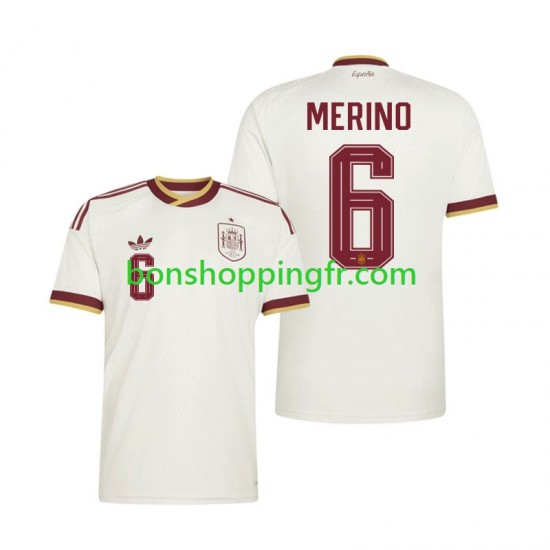 Maillot Extérieur Espagne Mikel Merino 6 World Cup 2026 Manches Courtes Homme