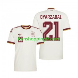 Maillot Extérieur Espagne Mikel Oyarzabal 21 World Cup 2026 Manches Courtes Homme