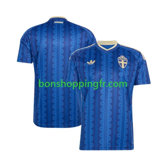 Maillot Extérieur Suède World Cup 2026 Manches Courtes Homme