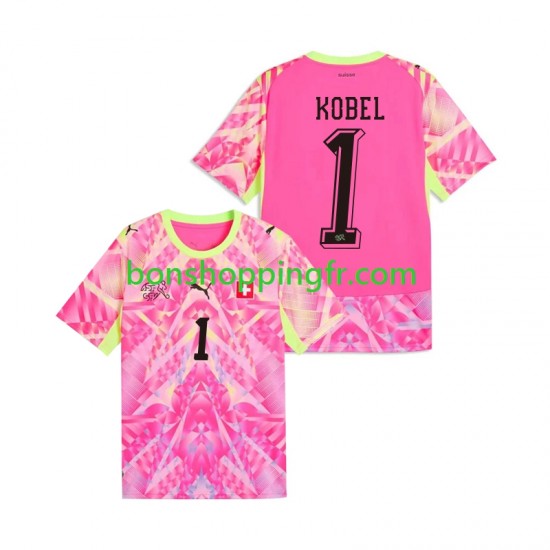 Maillot Extérieur Suisse Gardien Gregor Kobel 1 World Cup 2026 Manches Courtes Homme