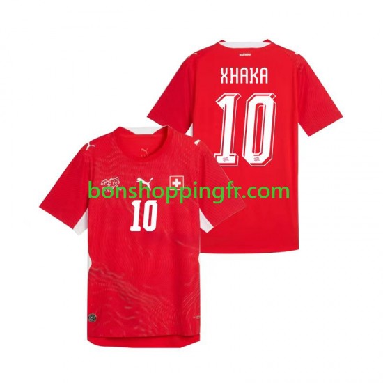 Maillot Domicile Suisse Granit Xhaka 10 World Cup 2026 Manches Courtes Homme