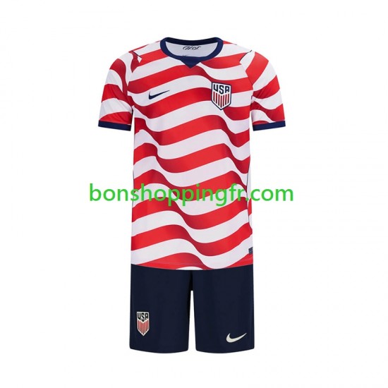 Maillot Domicile États-Unis World Cup 2026 Manches Courtes Jeune Enfant(+shorts)