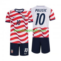 Maillot Domicile États-Unis Christian Pulisic 10 World Cup 2026 Manches Courtes Jeune Enfant(+shorts)