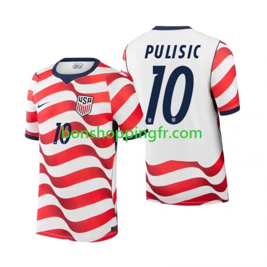 Maillot Domicile États-Unis Christian Pulisic 10 World Cup 2026 Manches Courtes Homme