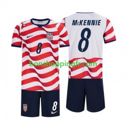 Maillot Domicile États-Unis Weston McKennie 8 World Cup 2026 Manches Courtes Jeune Enfant(+shorts)