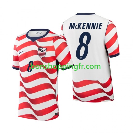Maillot Domicile États-Unis Weston McKennie 8 World Cup 2026 Manches Courtes Homme