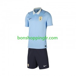 Maillot Domicile Uruguay World Cup 2026 Manches Courtes Jeune Enfant(+shorts)