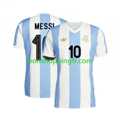 Maillot Domicile Argentine Lionel Messi 10 50 Anniversary Manches Courtes Homme