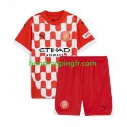 Maillot Domicile Girona 2024-2025 Manches Courtes Jeune Enfant(+shorts)