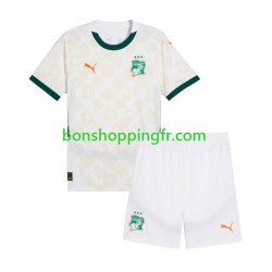 Maillot Extérieur Côte d'Ivoire 2025 Manches Courtes Jeune Enfant(+shorts)