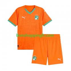 Maillot Domicile Côte d'Ivoire 2025 Manches Courtes Jeune Enfant(+shorts)