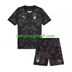 Maillot Domicile Côte d'Ivoire Gardien 2025 Manches Courtes Jeune Enfant(+shorts)