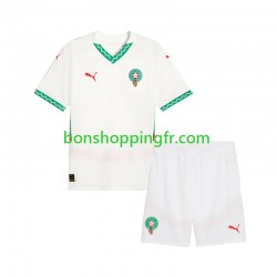 Maillot Extérieur Maroc 2024 Manches Courtes Jeune Enfant(+shorts)