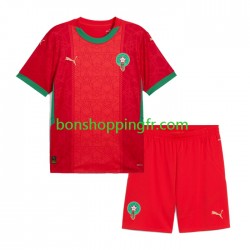 Maillot Domicile Maroc 2024 Manches Courtes Jeune Enfant(+shorts)