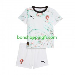 Maillot Extérieur Portugal 2025 Manches Courtes Jeune Enfant(+shorts)