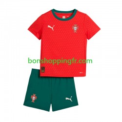 Maillot Domicile Portugal 2025 Manches Courtes Jeune Enfant(+shorts)