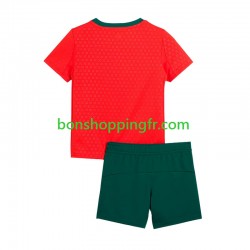 Maillot Domicile Portugal 2025 Manches Courtes Jeune Enfant(+shorts)