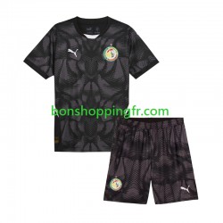 Maillot Extérieur Sénégal Gardien 2025 Manches Courtes Jeune Enfant(+shorts)