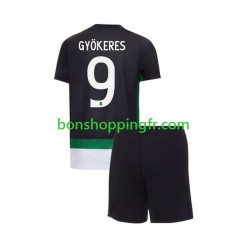 Maillot Domicile Sporting CP Gyokeres 9 2024-2025 Manches Courtes Jeune Enfant(+shorts)