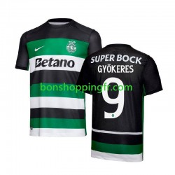 Maillot Domicile Sporting CP Gyokeres 9 2024-2025 Manches Courtes Homme