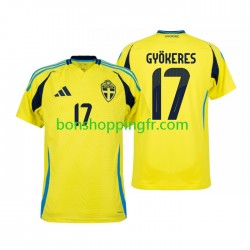 Maillot Domicile Suède Viktor Gyokeres 17 2024 Manches Courtes Homme