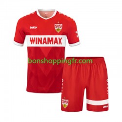 Maillot Extérieur VfB Stuttgart 2024-2025 Manches Courtes Jeune Enfant(+shorts)