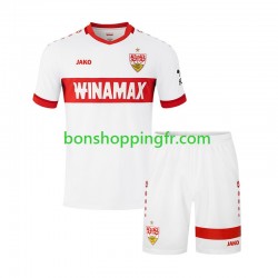 Maillot Domicile VfB Stuttgart 2024-2025 Manches Courtes Jeune Enfant(+shorts)