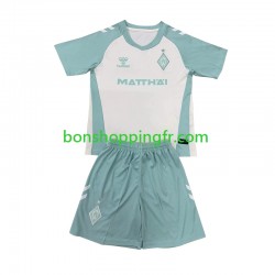 Maillot Extérieur Werder Bremen 2024-2025 Manches Courtes Jeune Enfant(+shorts)