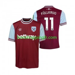 Maillot Domicile West Ham United FULLKRUG 11 2024-2025 Manches Courtes Homme
