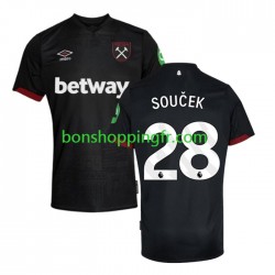Maillot Extérieur West Ham United SOUCEK 28 2024-2025 Manches Courtes Homme