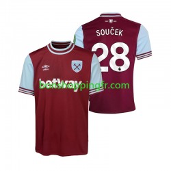 Maillot Domicile West Ham United SOUCEK 28 2024-2025 Manches Courtes Homme